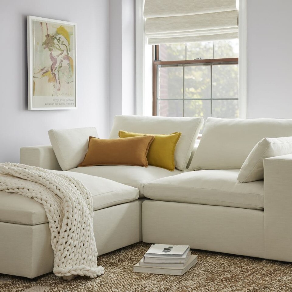 Side Stripe Jute Rug West Elm UK